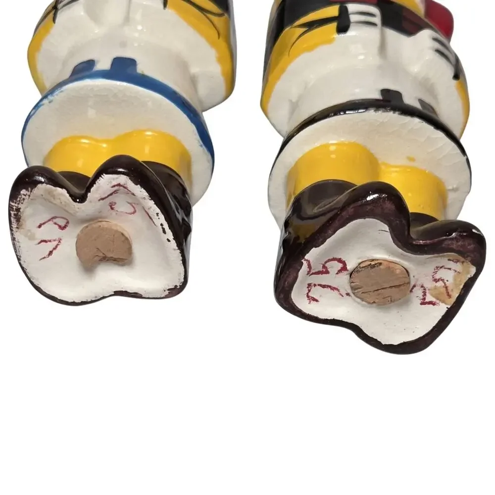 Vintage Hopi Kachina Doll Salt Pepper Shakers Japan Southwestern Ceramic Pair